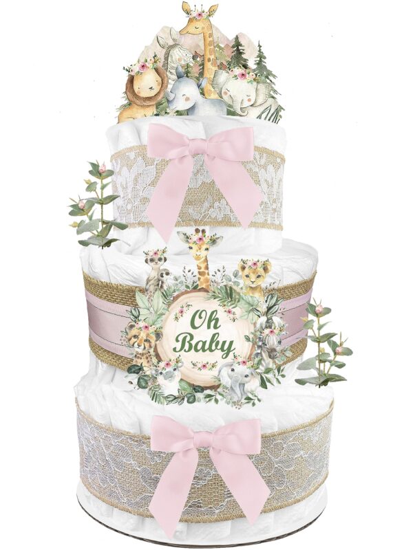 Girls' Diaper Cake