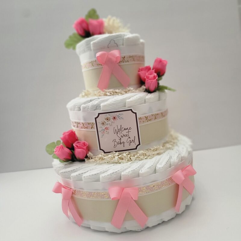 Girls' Diaper Cake