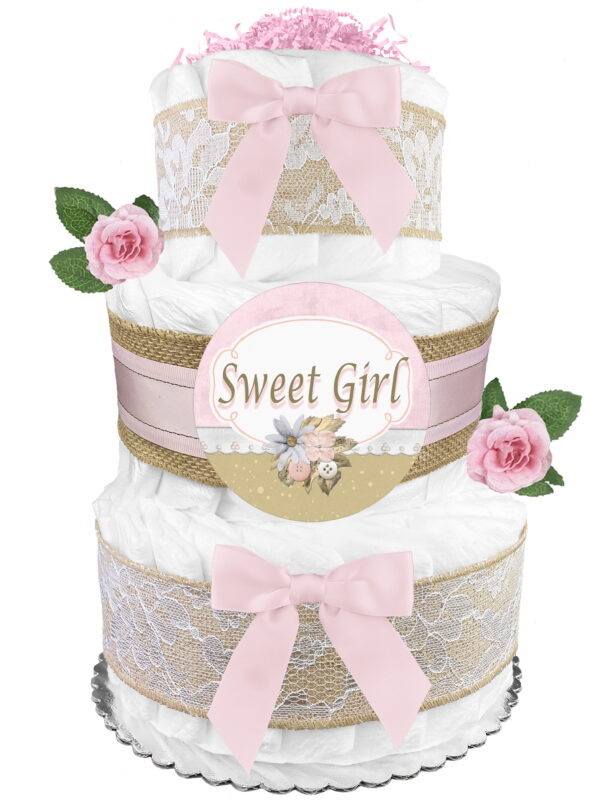 Girls' Diaper Cake