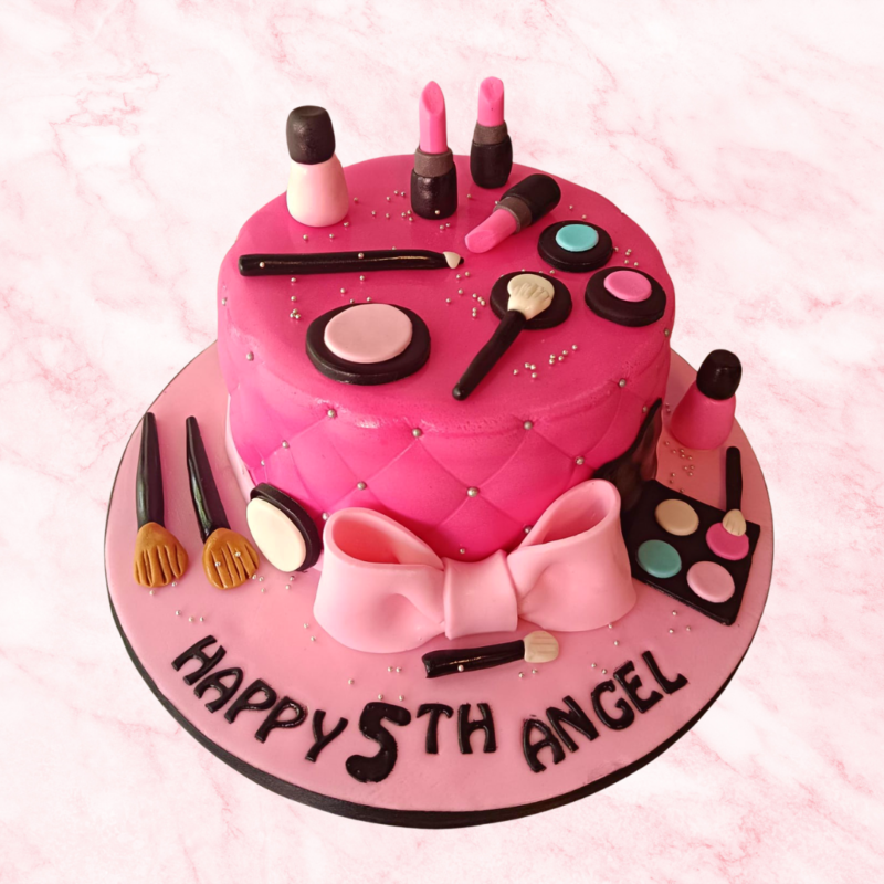 Makeup Decorated Cake