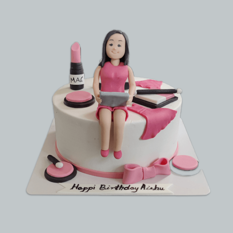 Makeup Decorated Cake