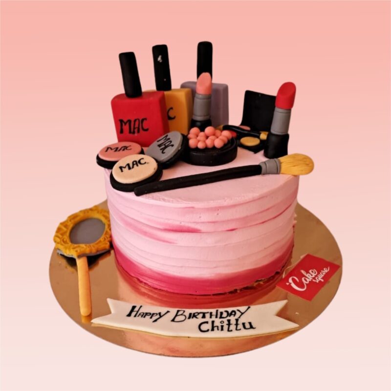 Makeup Decorated Cake