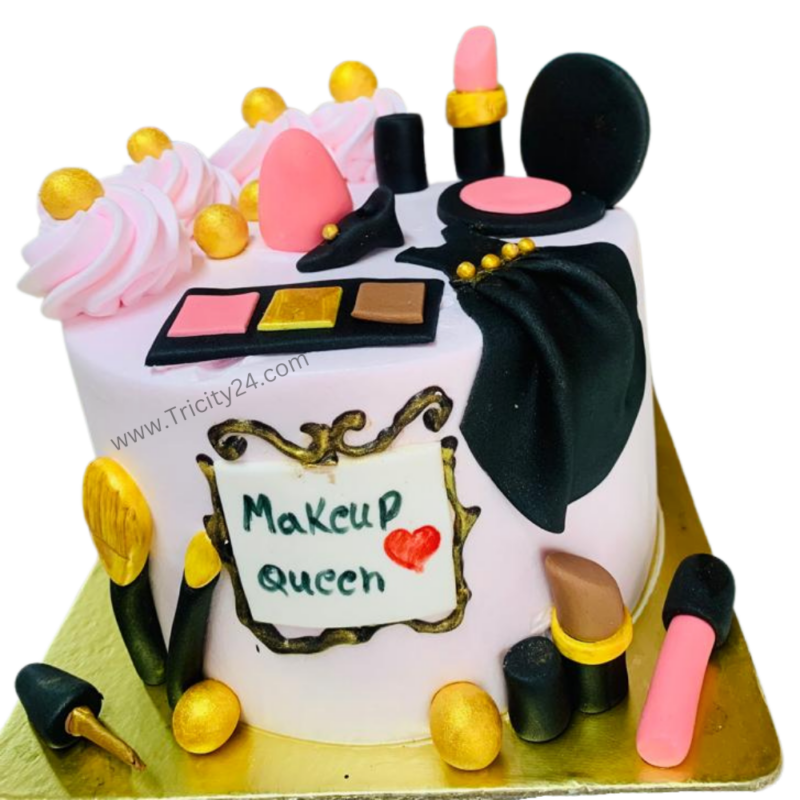 Makeup Decorated Cake