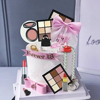 Makeup Decorated Cake