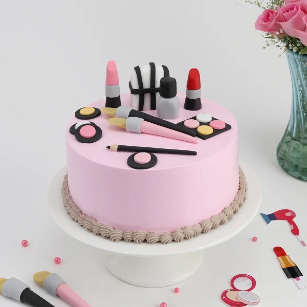 Makeup Decorated Cake