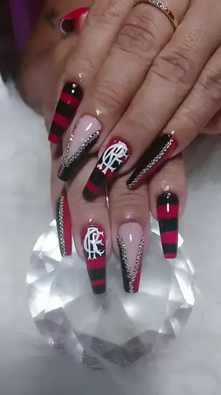 Unha Decorada Flamengo