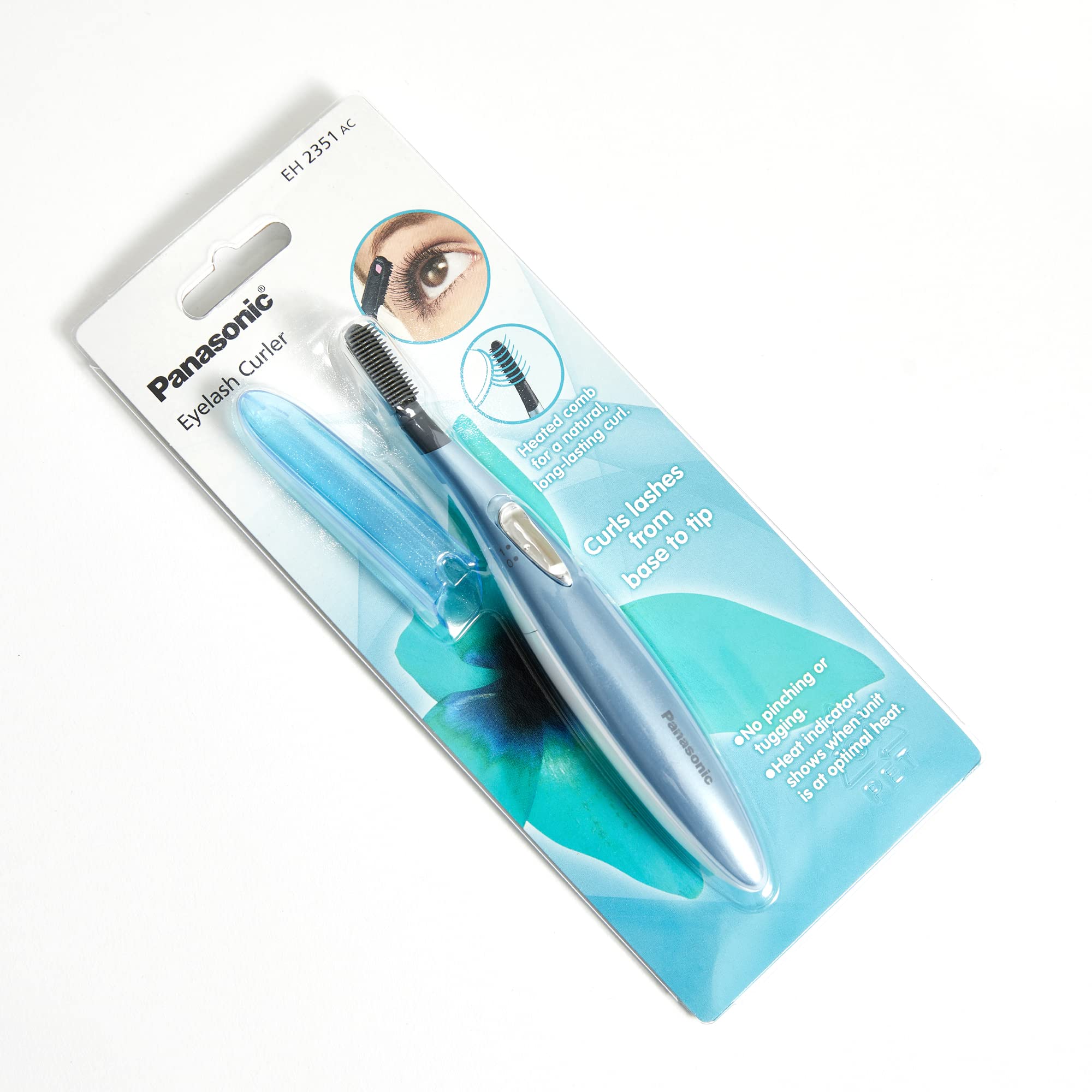 Panasonic Heated Eyelash Curler Comb With Non-Stick Silicone, Wand-Style - EH2351AC